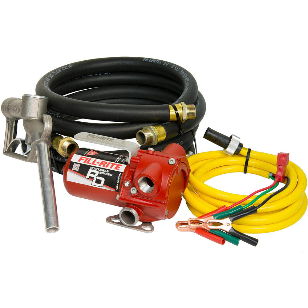 Fill-Rite 12 Volt DC 8 gpm Pump with Hose and Manual Nozzle