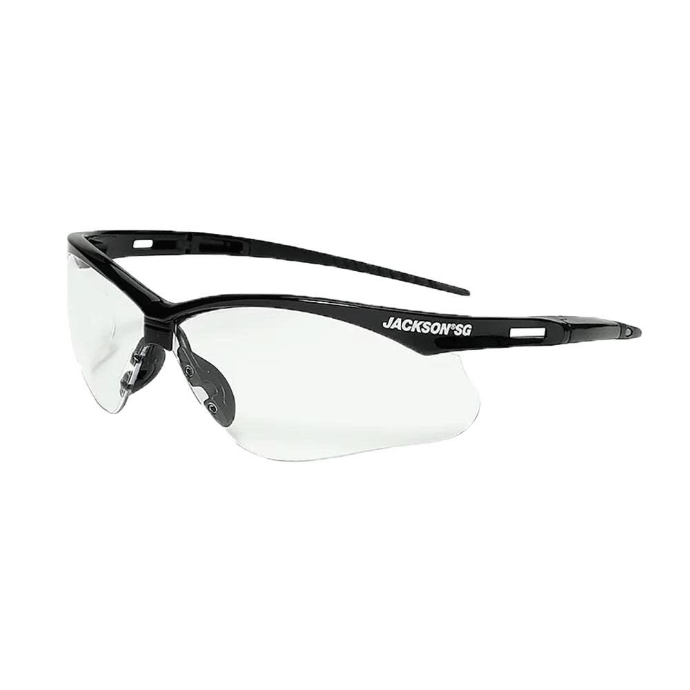 Jackson Safety Glasses Anti Scratch Coating Indoor/Outdoor Lens Black Frame
