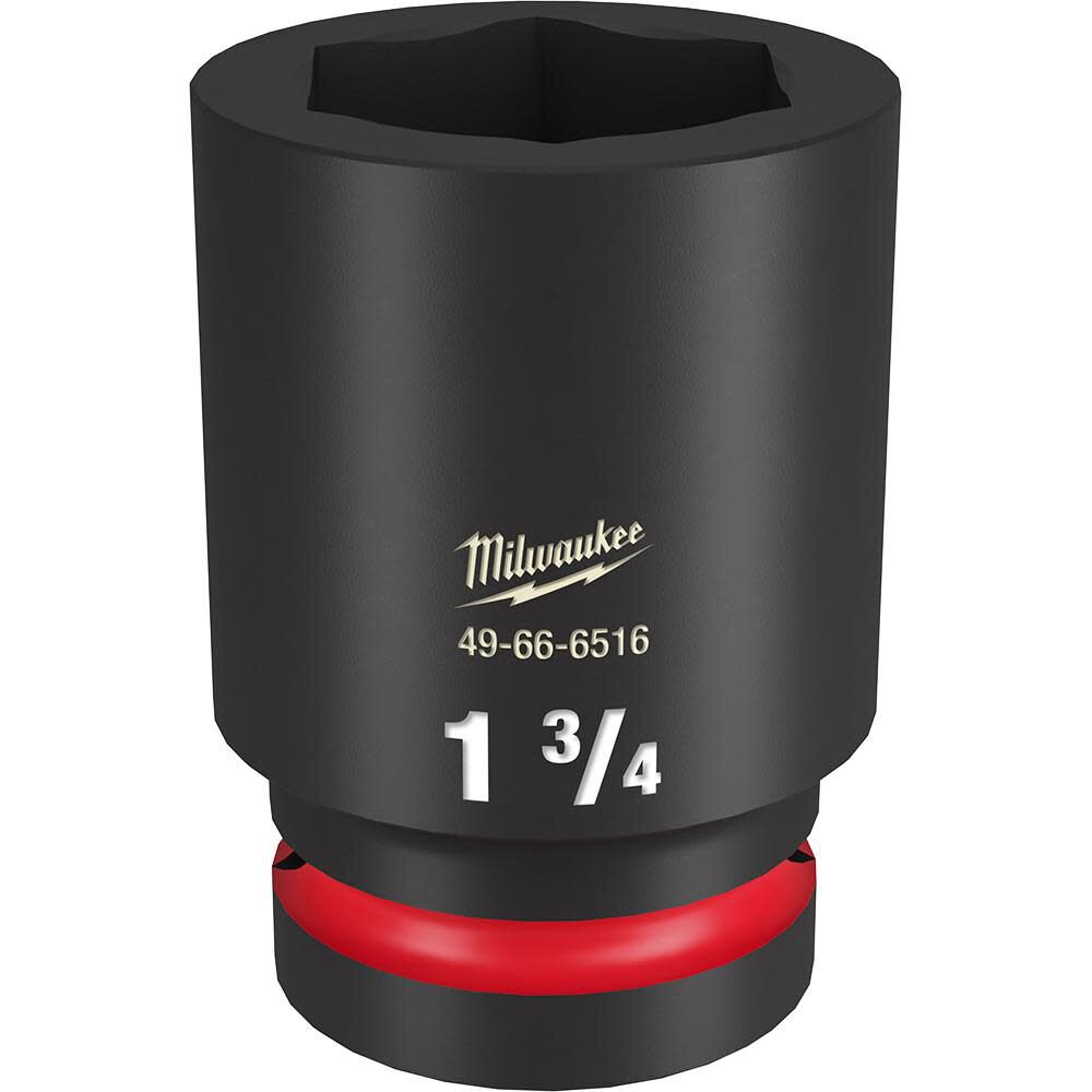 Milwaukee Impact Socket 1in Drive 1 3/4in Deep 6 Point