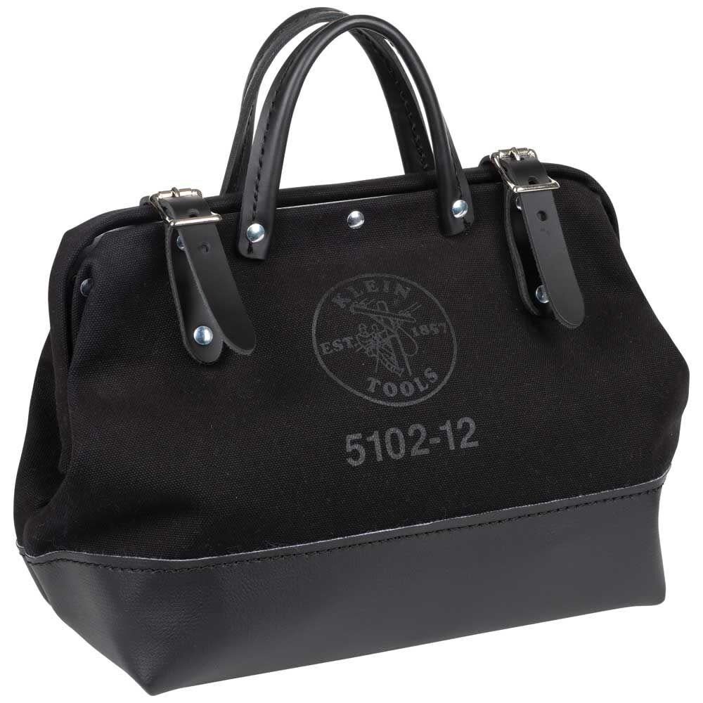 Klein Tools 12in Canvas Tool Bag Black