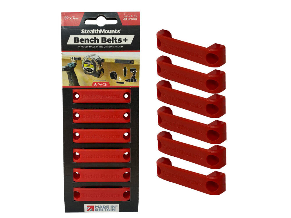 Stealthmounts Bench Belts+ 6pk Red