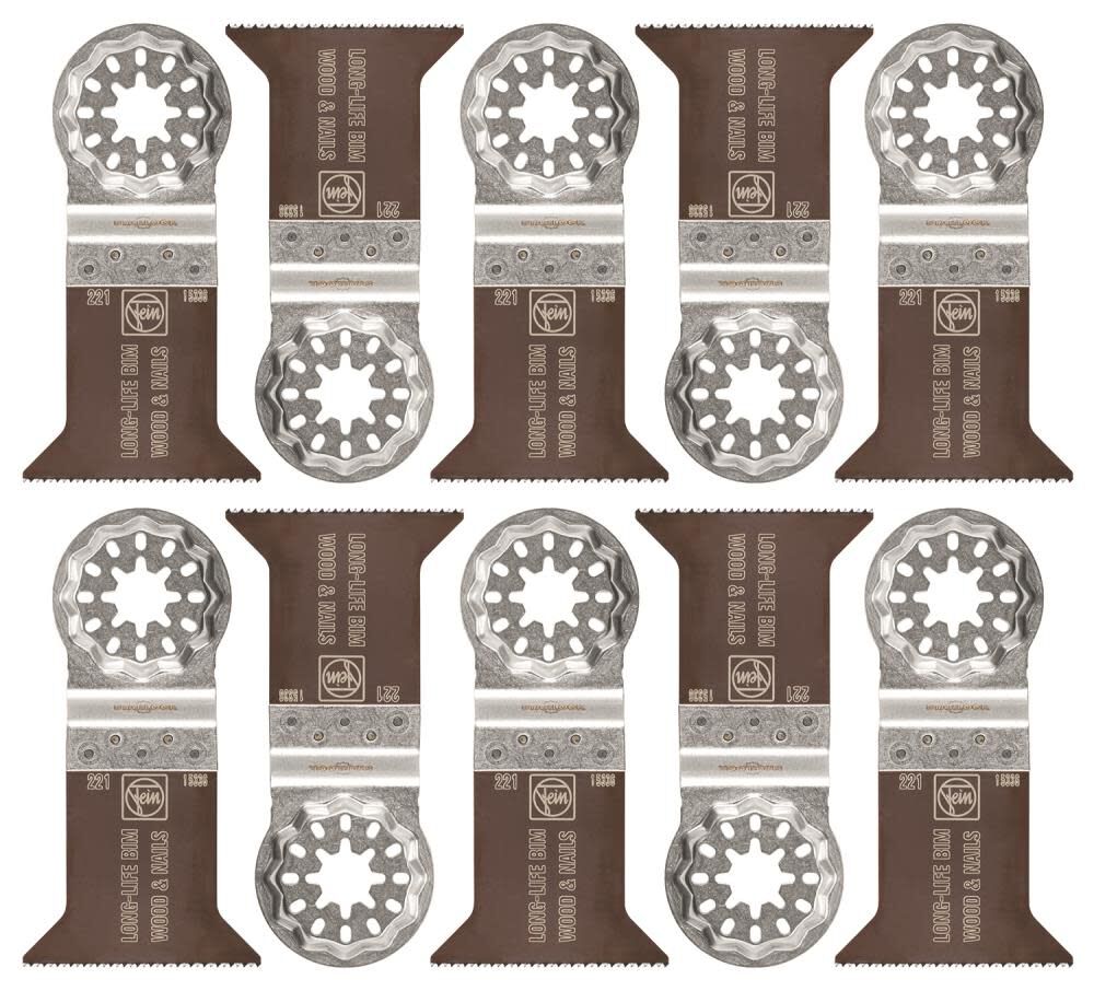 Fein E-Cut Long-Life 221 Saw Blade with Bi Metal Teeth Set for All Woods Plasterboard and Plastic Materials