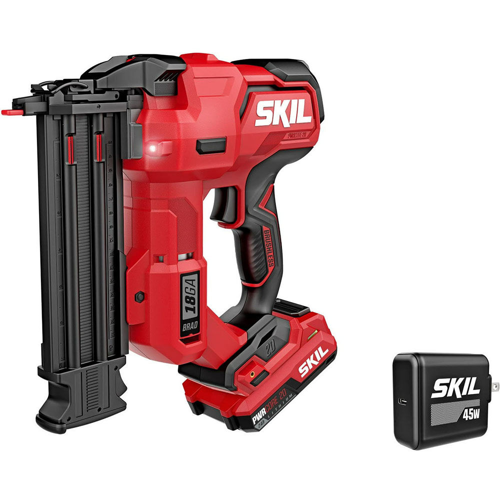 SKIL PWR CORE 20 Brushless 20V 18Ga Brad Nailer Kit