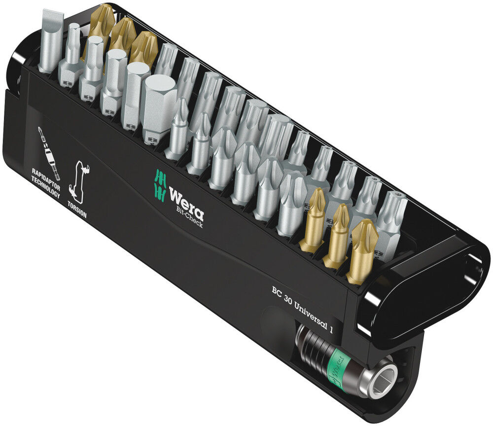 Wera Tools Bit-Check 30 Universal 1 Bit Assortment 30pc