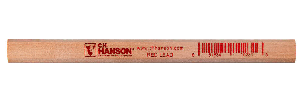 C H Hanson Carpenter Pencil-Red Lead