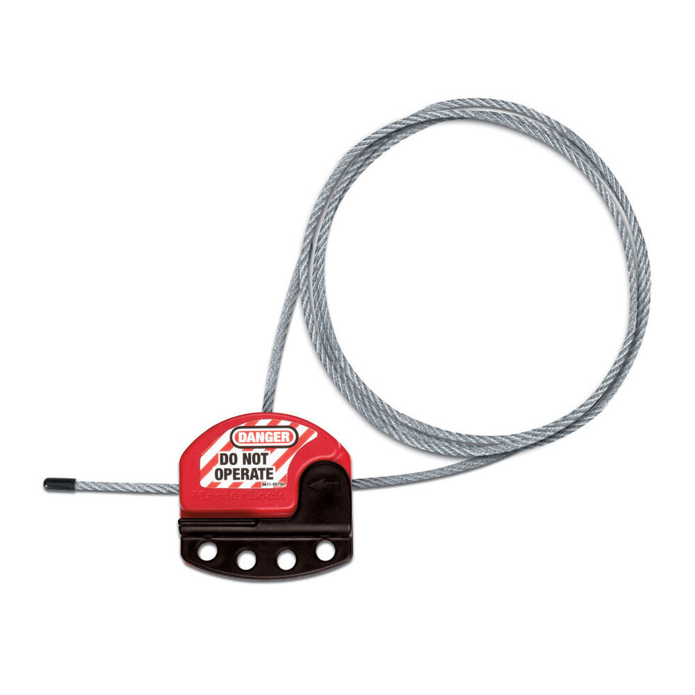 Master Lock 6 Ft Gray Steel Adjustable Cable Lockout