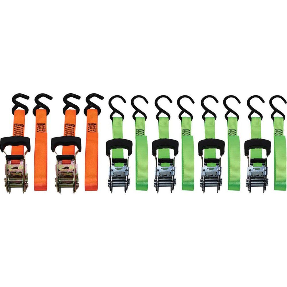 Grip On Tools Deluxe Ratchet Strap Set 6 Pieces