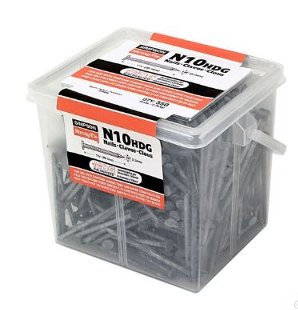 Simpson Strong-Tie 10 Gauge HDG 10d Strong-Drive SCN Smooth-Shank Connector Nail