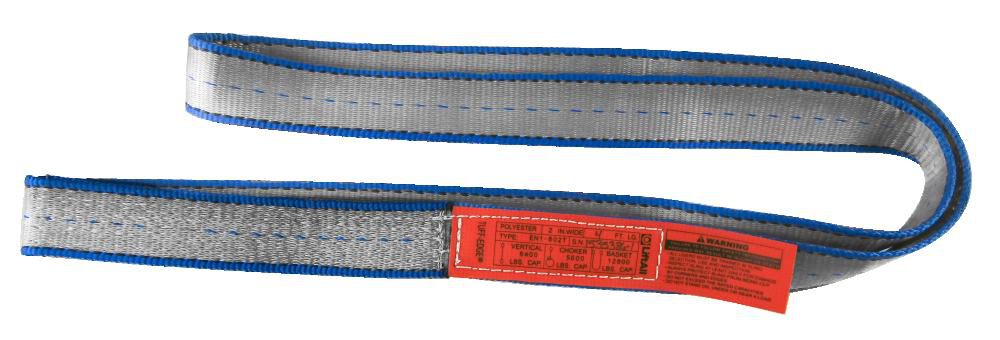 Lift-All 1 In. x 4 Ft. Silver Endless 1-Ply Tuff-Edge Polyester Web Sling