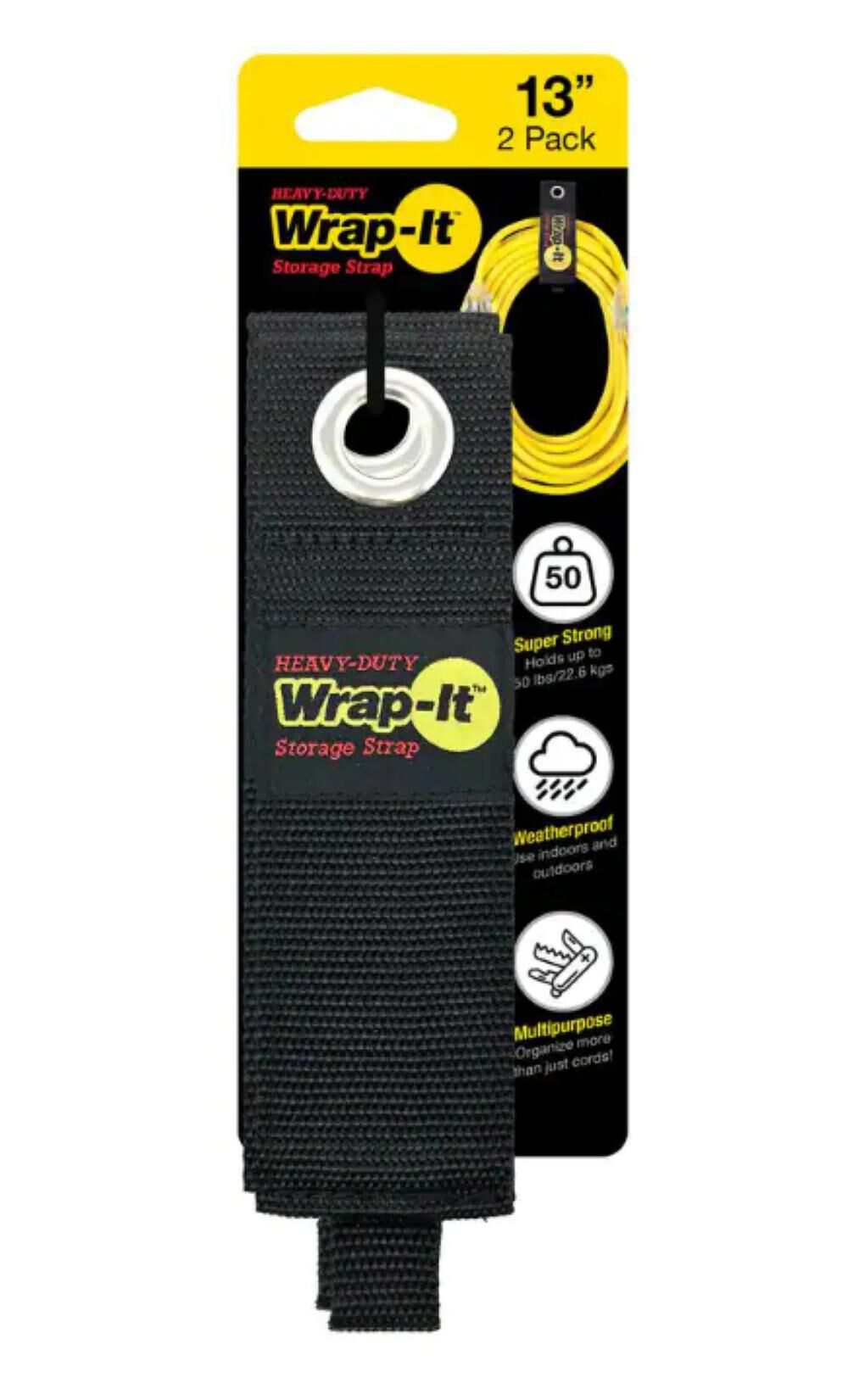 Wrap-It 13in Storage Straps 2pk