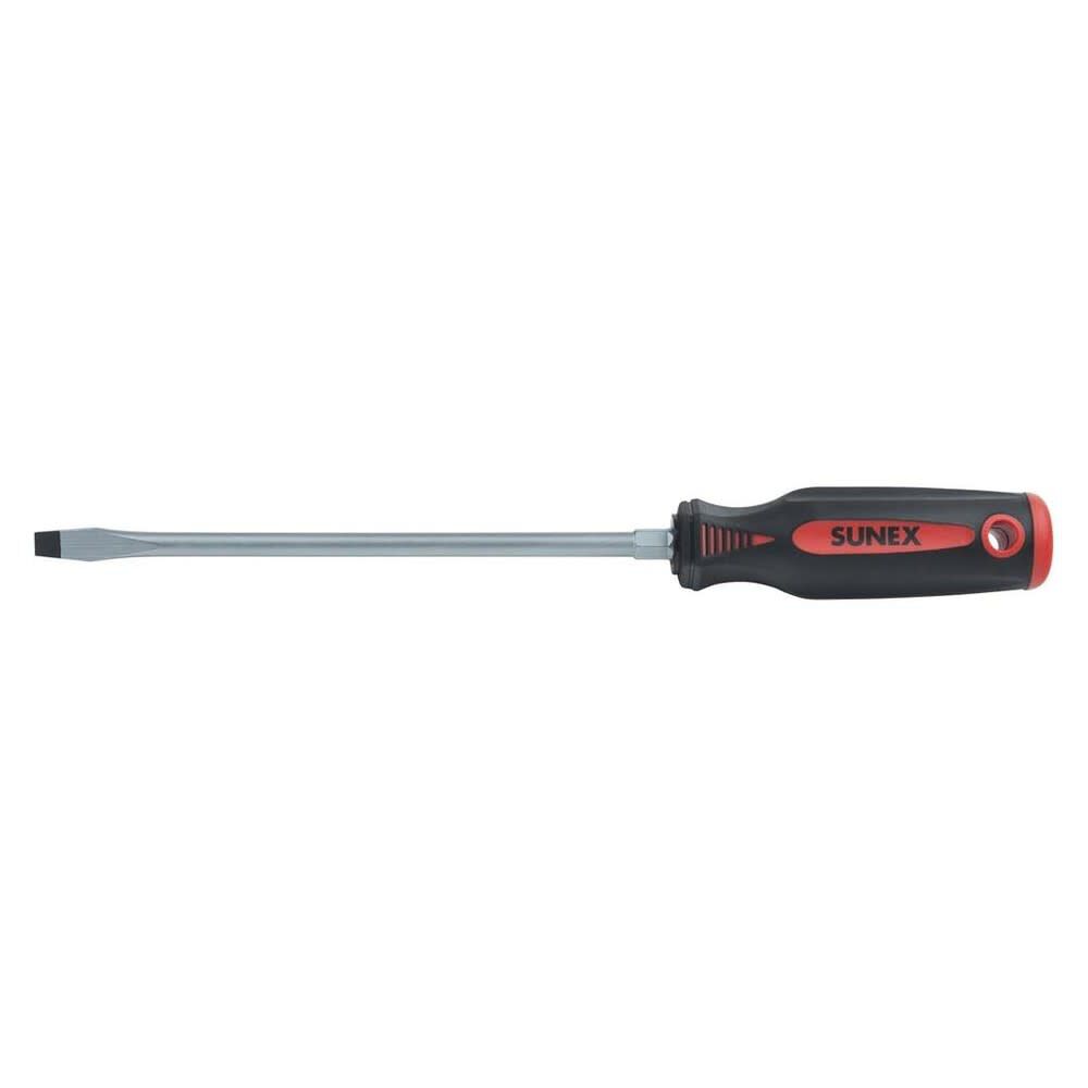 Sunex 5/6 Inch x 4 Inch Steel Matte Blasted Tip Slotted Screwdriver