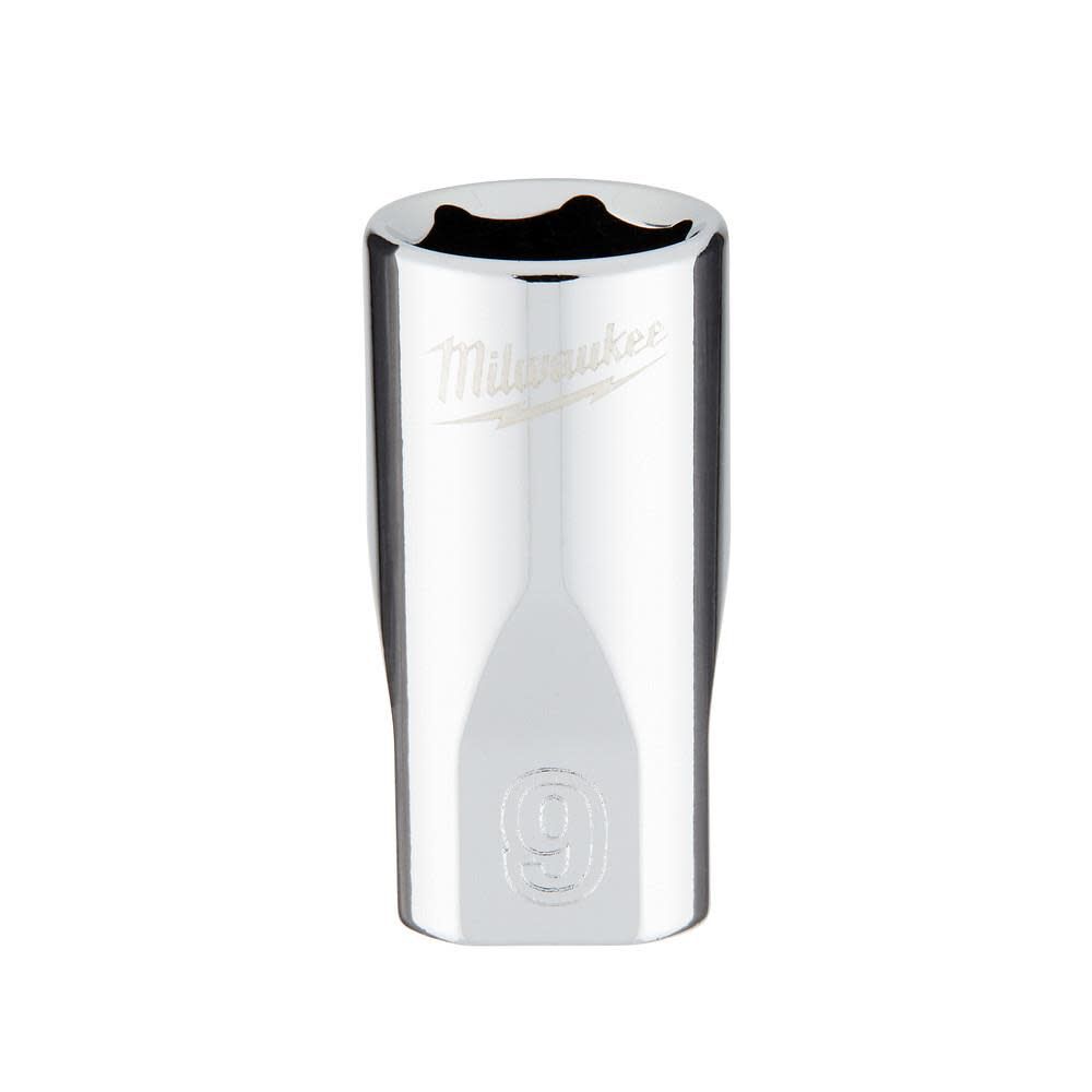 Milwaukee 1/4 in. Drive 9mm Metric 6-Point Socket