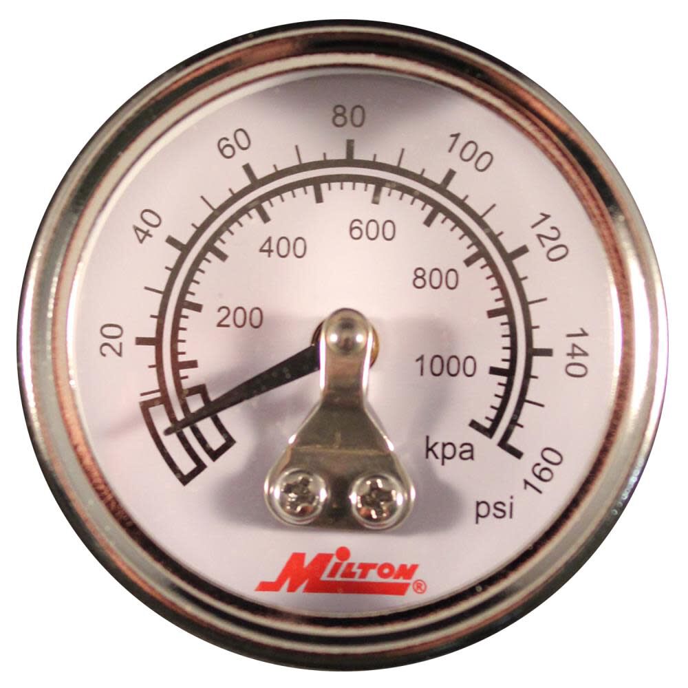 Milton Mini High Pressure Gauge 1/8 In. NPT