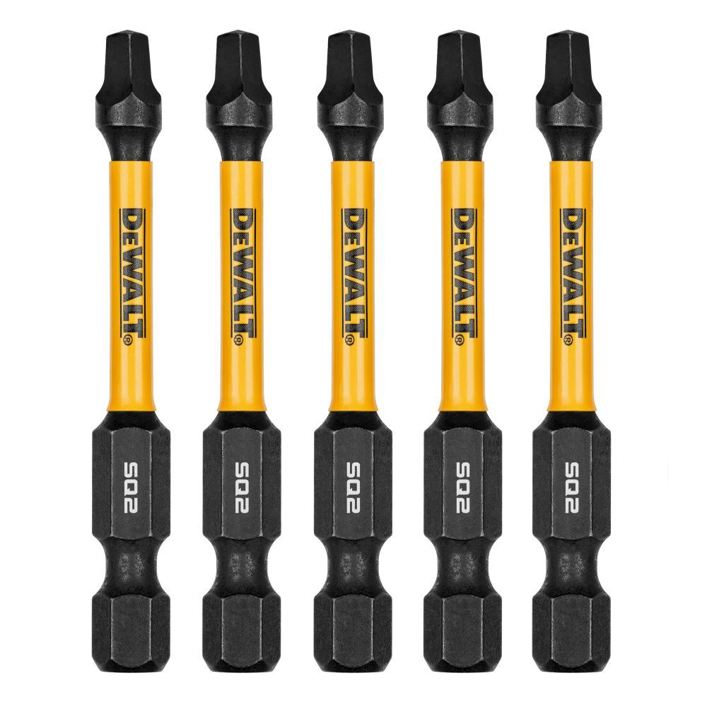 DEWALT ELITE SERIES 2-1/4 Inch SQ2 Bits 5 Pieces