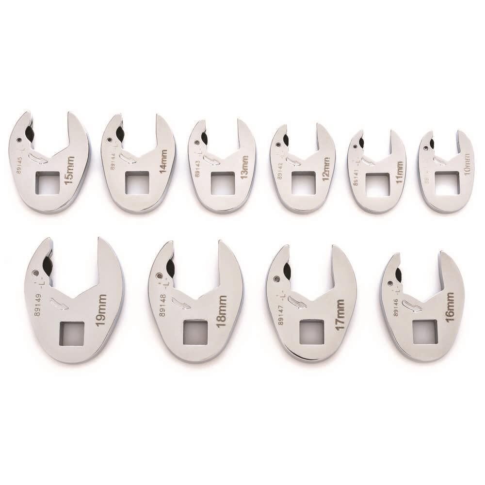 GEARWRENCH Ratcheting Crowfoot Set 10 Pc. Metric