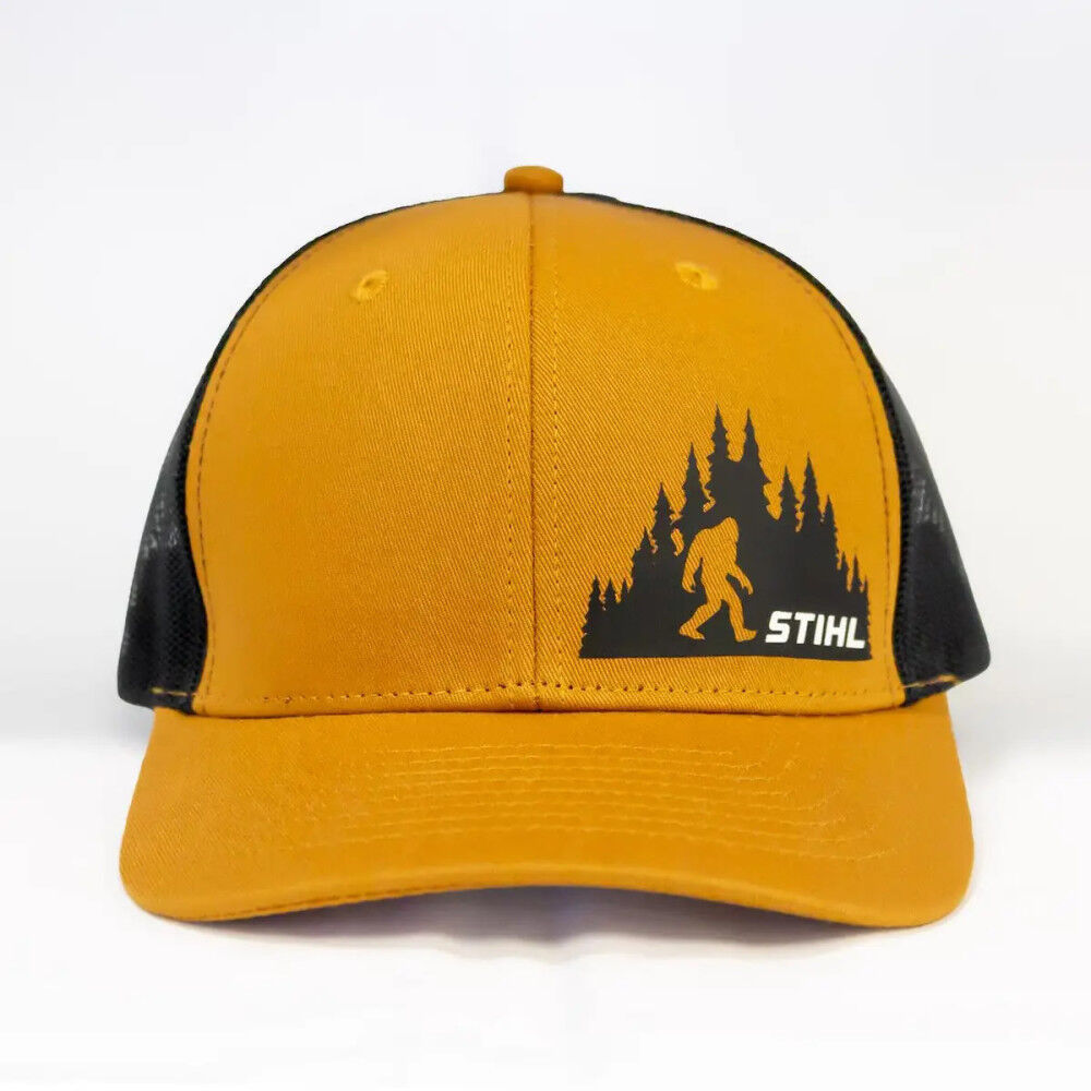 Stihl Sasquatch Snapback Hat Caramel Chino and Black OSFM