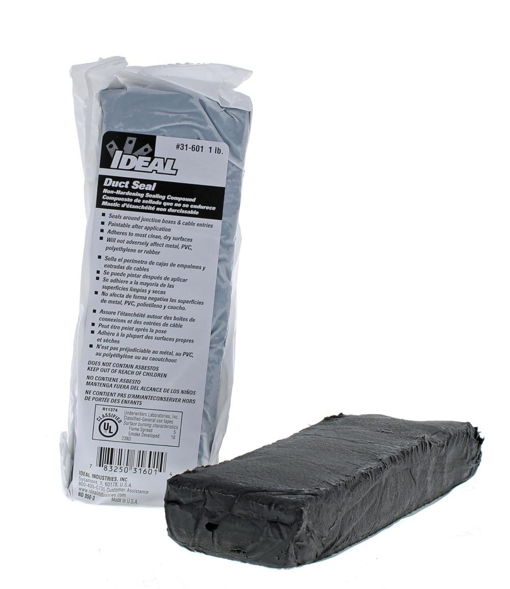 Ideal Industries 1 Lbs Block Duct Seal Gray