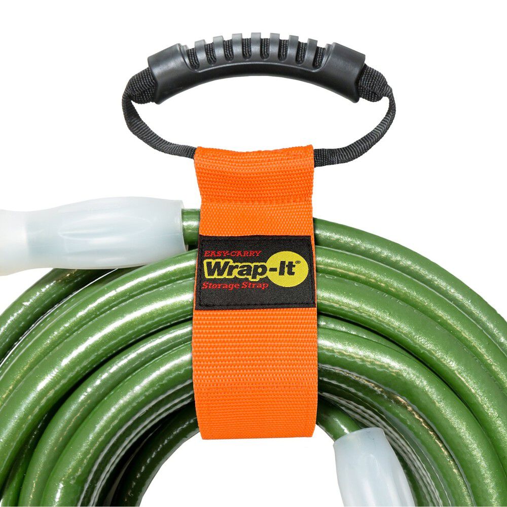 Wrap-It Easy Carry Storage Strap, 28 Inch x 2.5 Inch, Blaze Orange