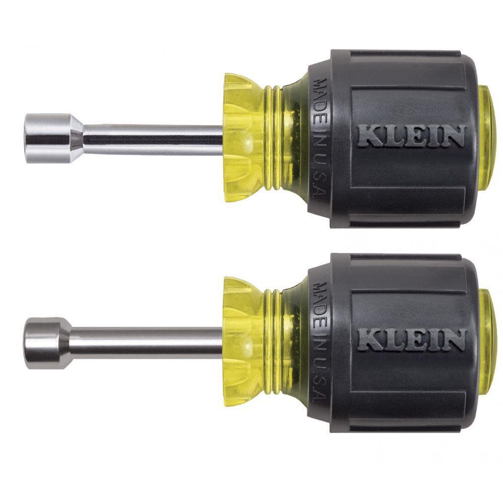 Klein Tools Nut Driver Set 1-1/2in Shafts 2 Pc