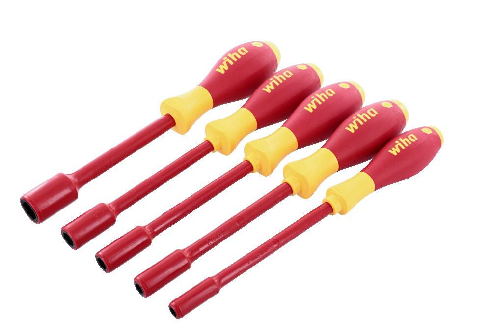 Wiha Insulated SoftFinish Inch Nut Driver Set 5 piece