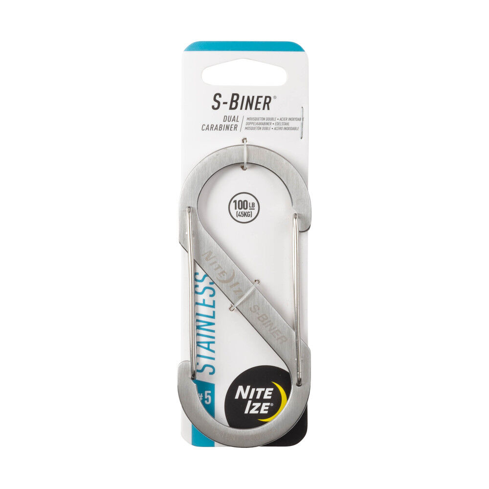 Nite Ize S-Biner Dual Carabiner Stainless Steel #5 Stainless