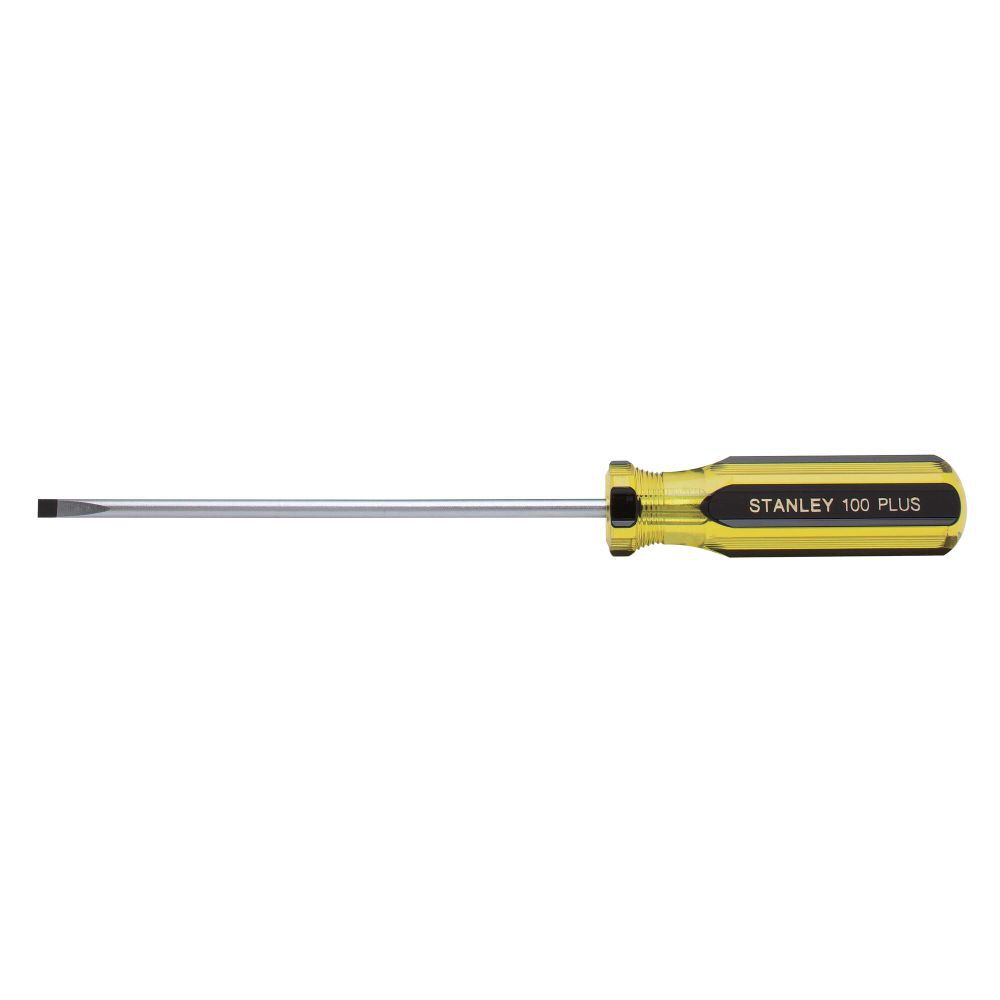 Stanley 3/16 Inch x 6 Inch 100 PLUS Cabinet Tip Screwdriver
