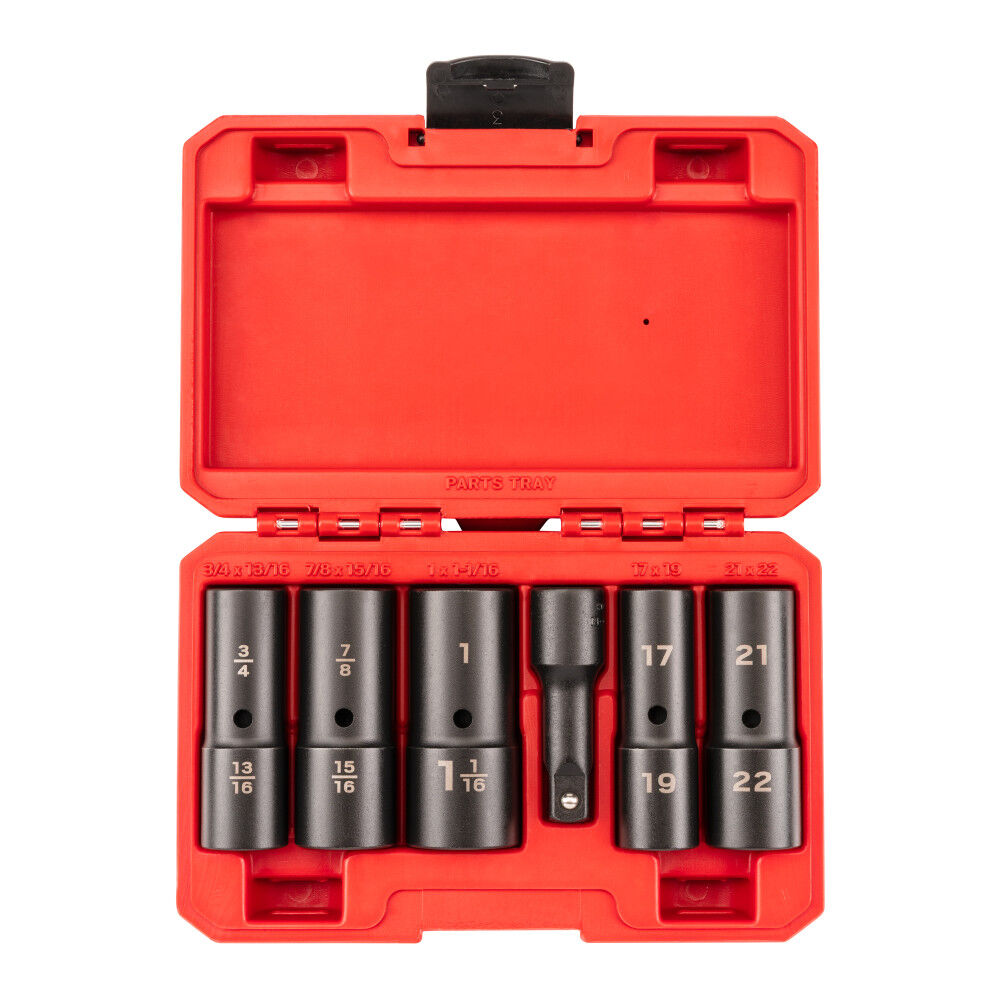 Tekton 1/2 Inch Drive Thin Wall Impact Flip Socket Set (6 Piece)