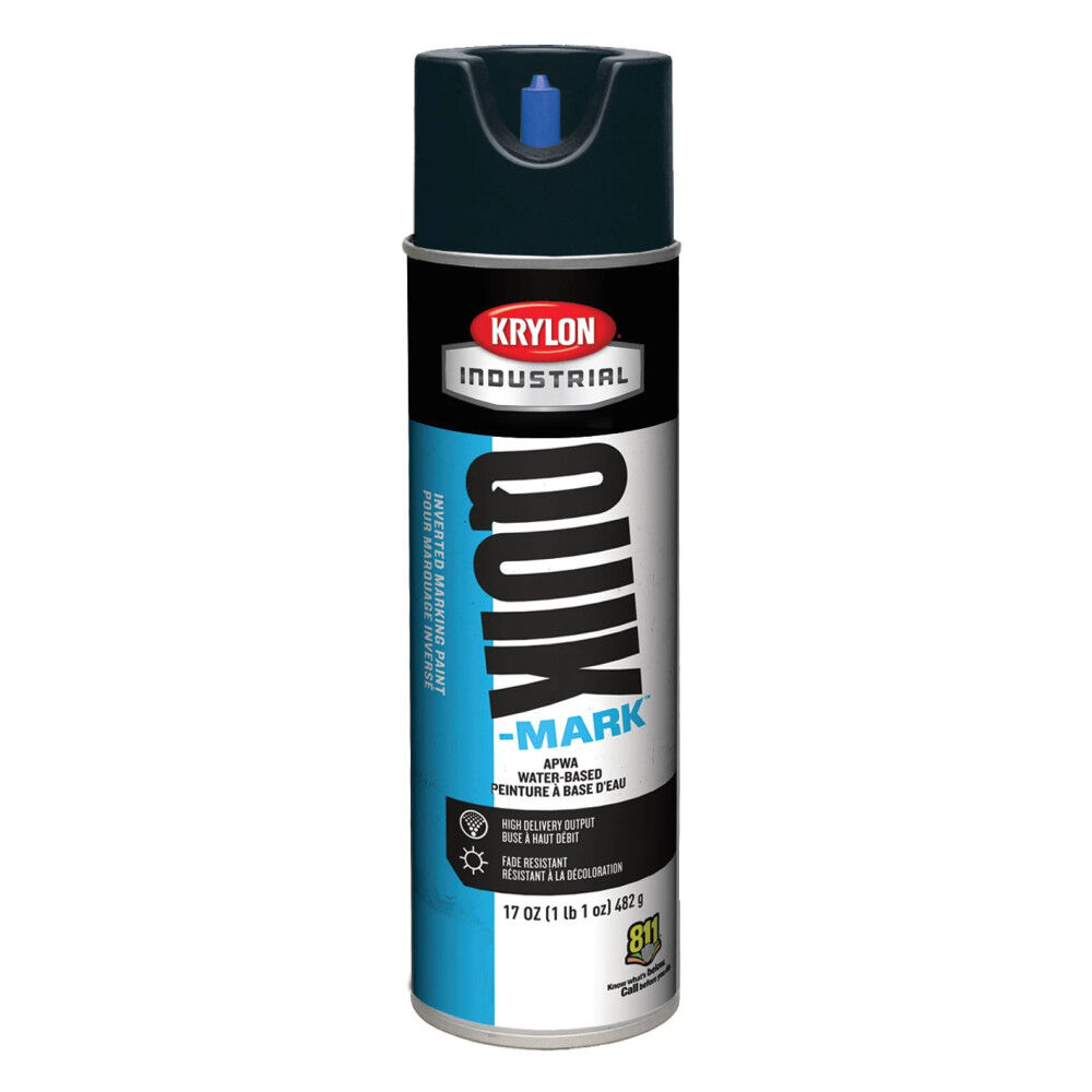 Krylon Quik-Mark 17oz Flat Sheen Fluorescent Purple Marking Paint