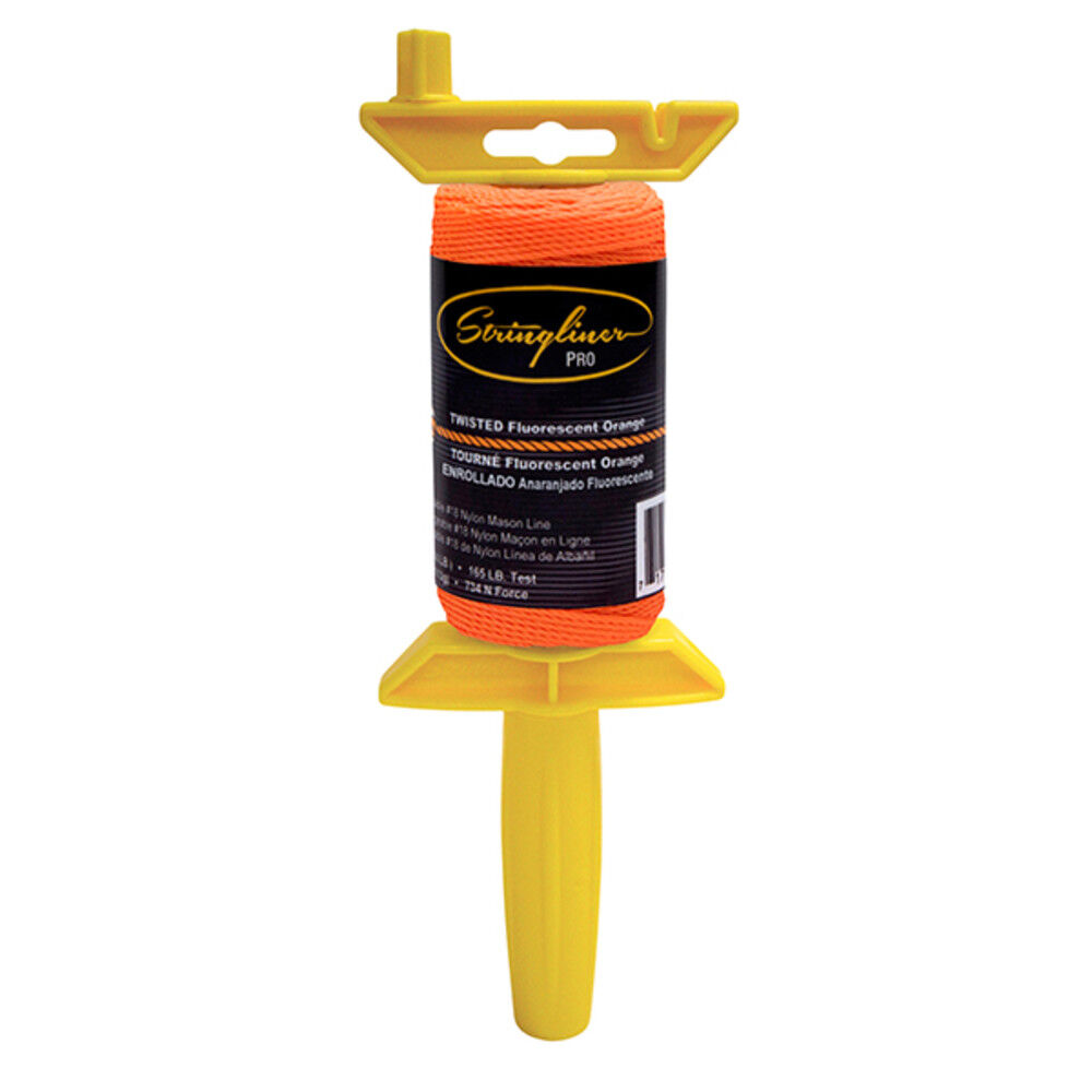 Stringliner Pro Twisted 270 ft with Reel Fluorescent Orange