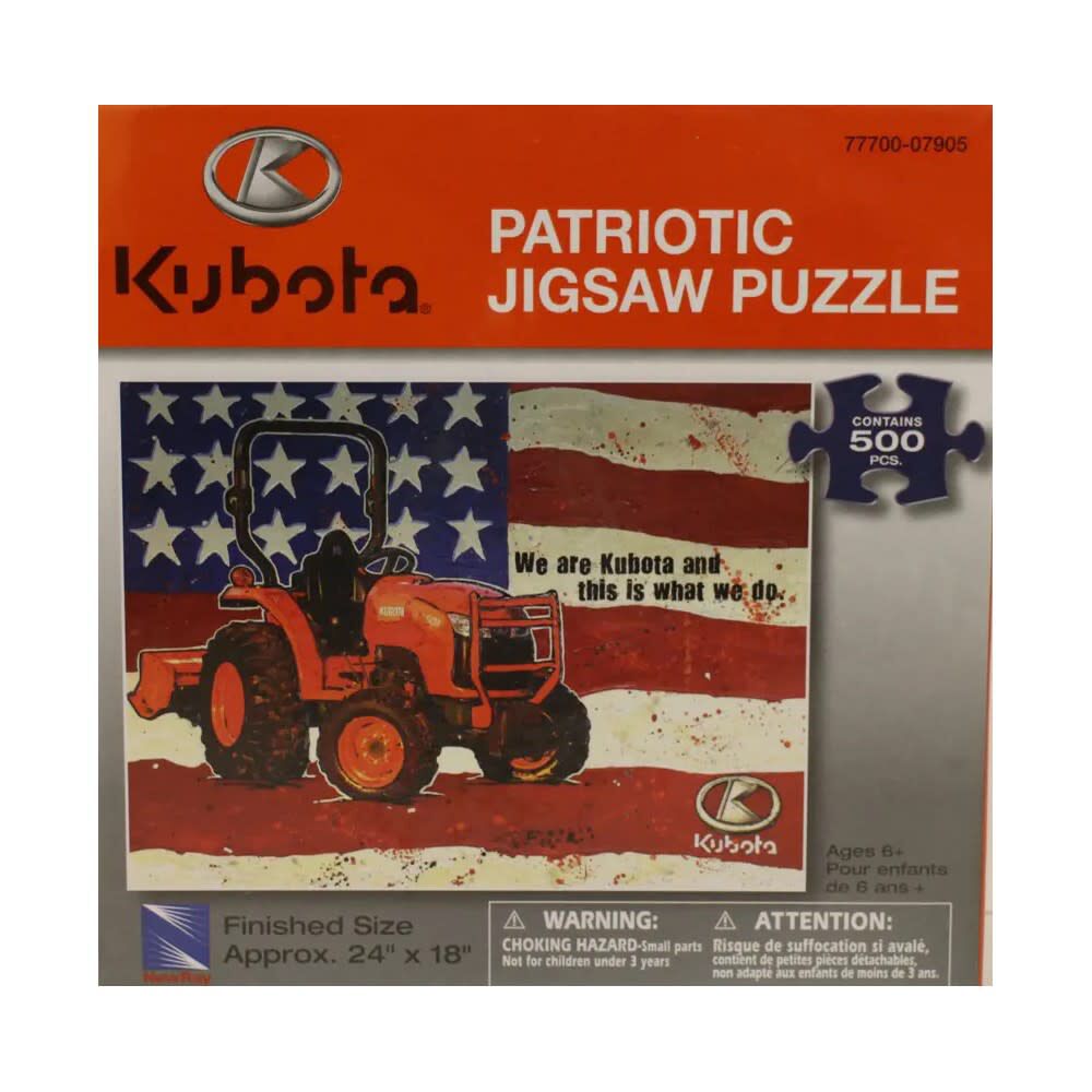 Kubota 500 Piece 24 In. x 18 In. Miniature Toy Patriotic Jigsaw Puzzle