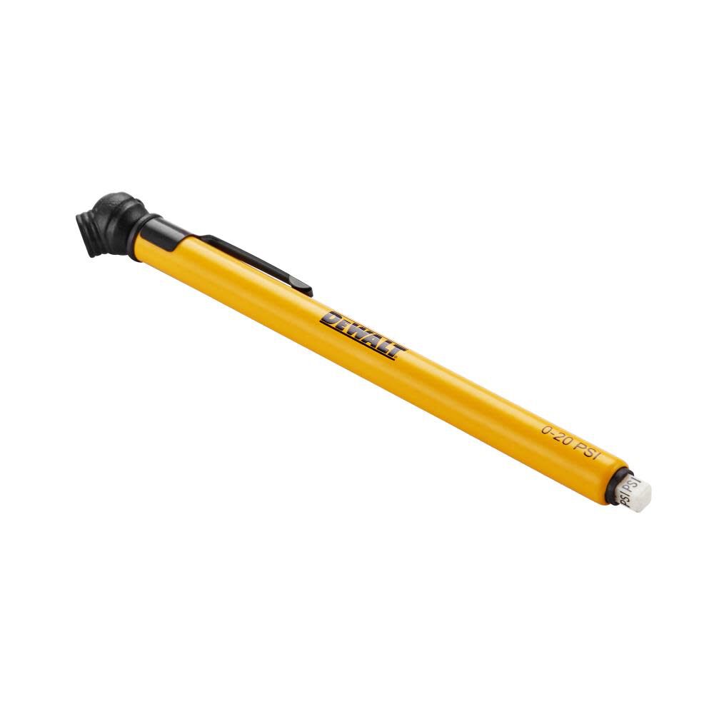 DEWALT Low Pressure Pencil Gauge 0-20 PSI