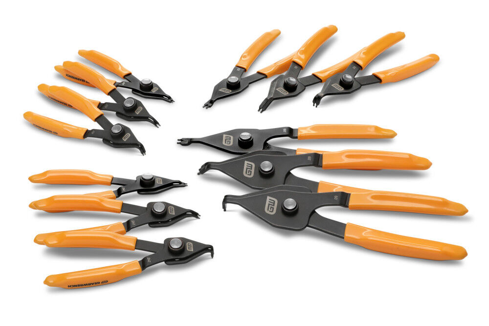 GEARWRENCH Convertible Push Button Snap Ring Pliers Set 12 Pieces