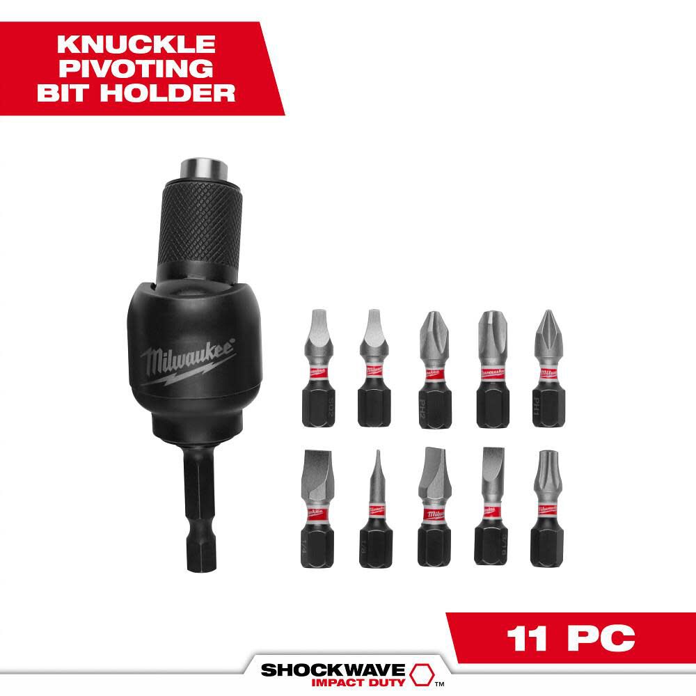 Milwaukee SHOCKWAVE 11-Piece 30 Knuckle Bit Holder