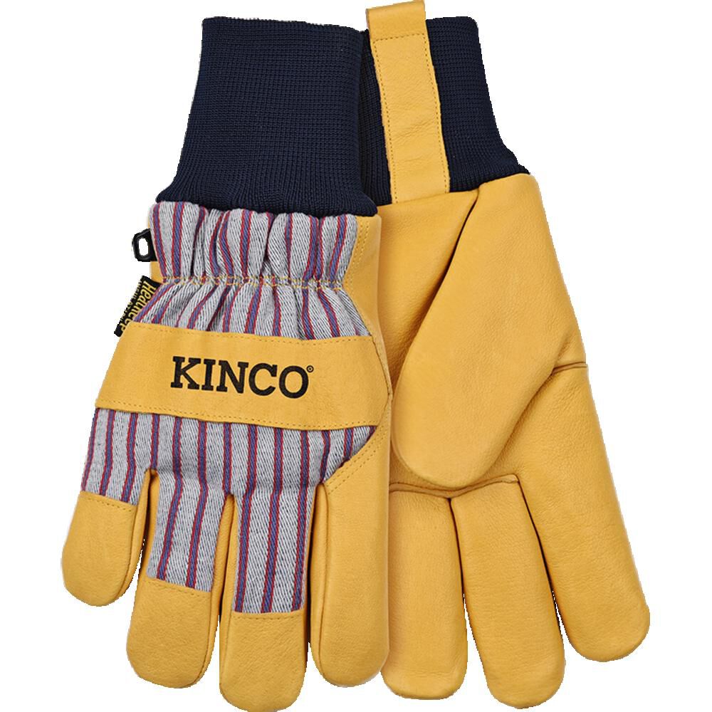 Kinco 1927KW Lined Premium Grain Pigskin Palm Work Gloves 2XL