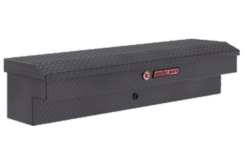 Weather Guard 56in Lo-Side Truck Tool Box Aluminum Gunmetal Gray
