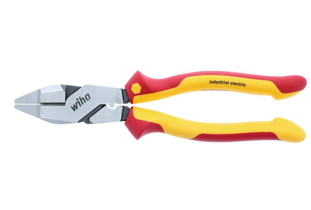 Wiha Insulated NE Style Linemans Pliers with Crimpers 9.5in