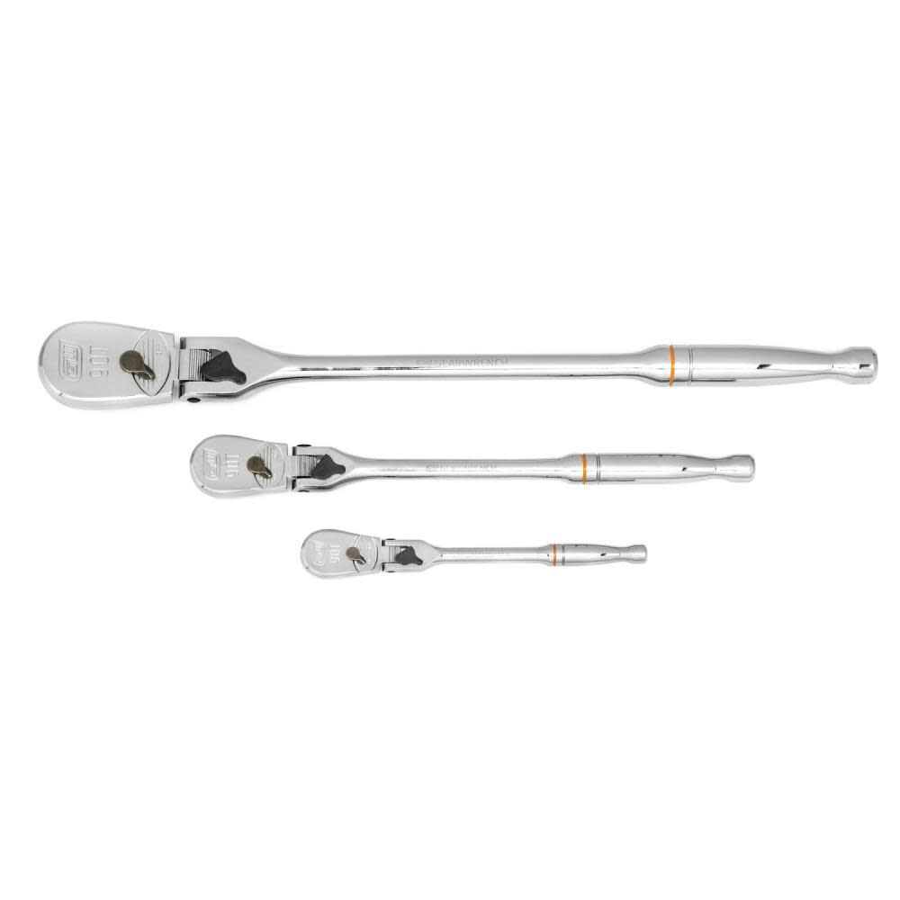 GEARWRENCH 1/4in 3/8in & 1/2in Drive Teardrop Ratchet 3pc