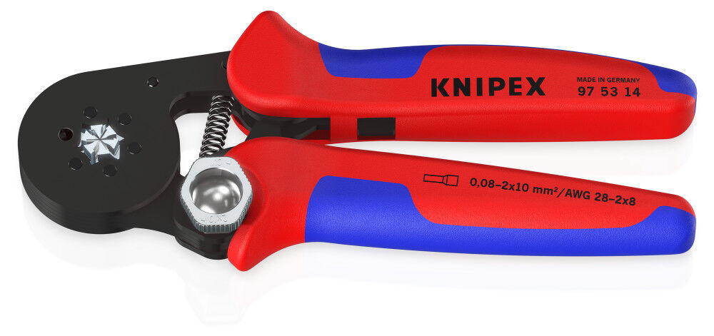 Knipex 7-1/4 Inch Self-Adjusting Crimping Plier