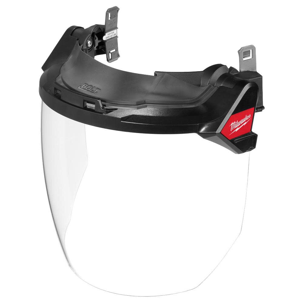 Milwaukee BOLT Gasketed Full Face Shield – Clear Dual Coat Lens (Compatible with BOLT Safety Helmets & BOLT Hard Hats)