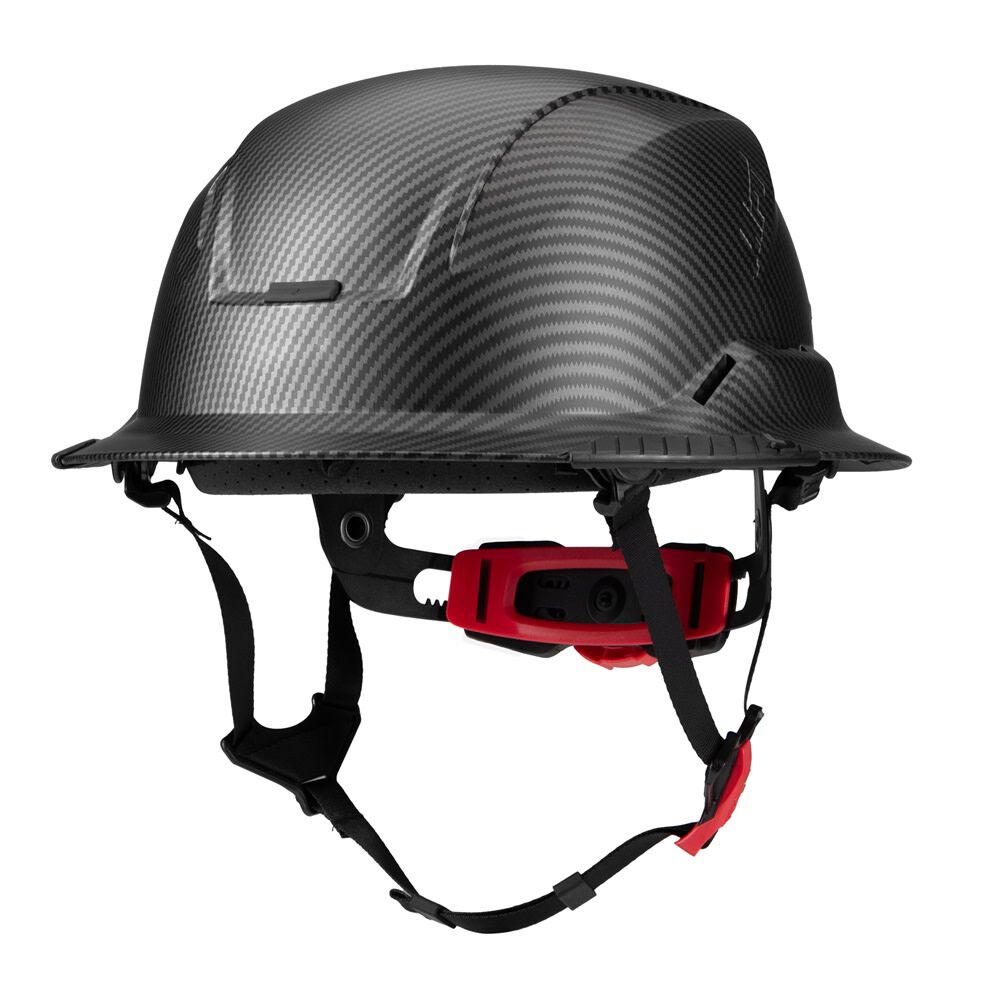Lift Safety RADIX Type 2 Full Brim Hard Hat, Non-Vented, Black Carbon