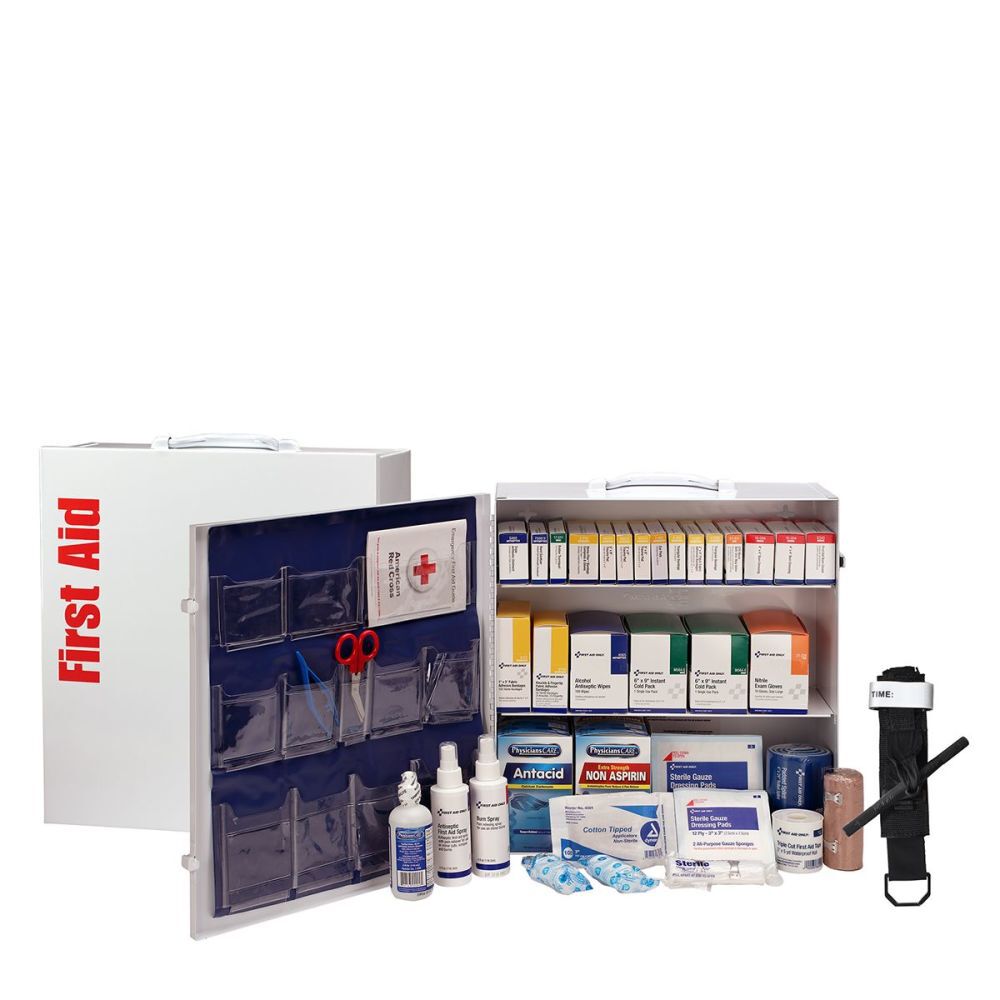 First Aid Only 100 Person ANSI B 3 Shelf First Aid Cabinet
