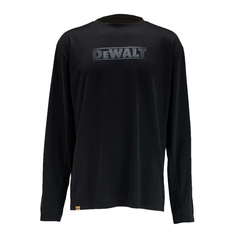 DEWALT Truro Performance Long Sleeve T-Shirt Black Medium
