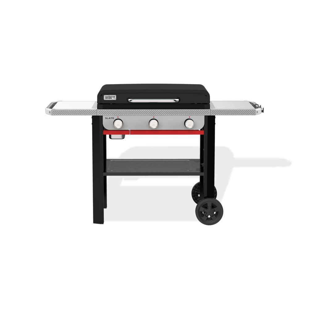 Weber Slate 28 Inch 3 Burners Liquid Propane Griddle, Black