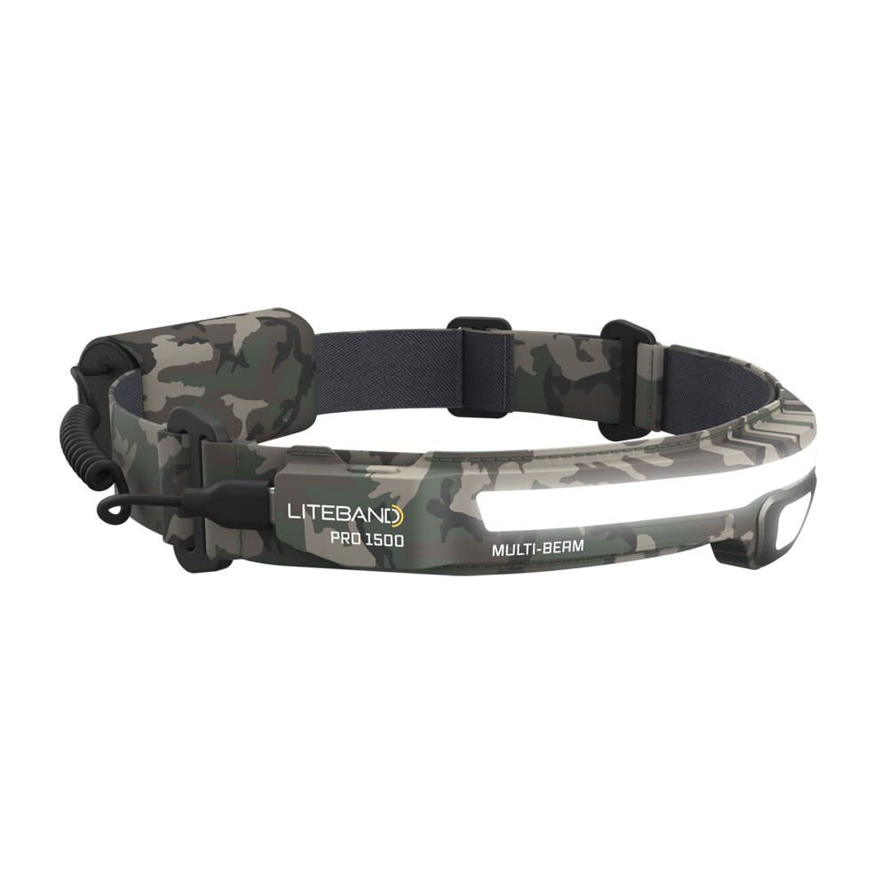 Liteband Pro 1500 MB Camo LED Rechargeable Headlamp