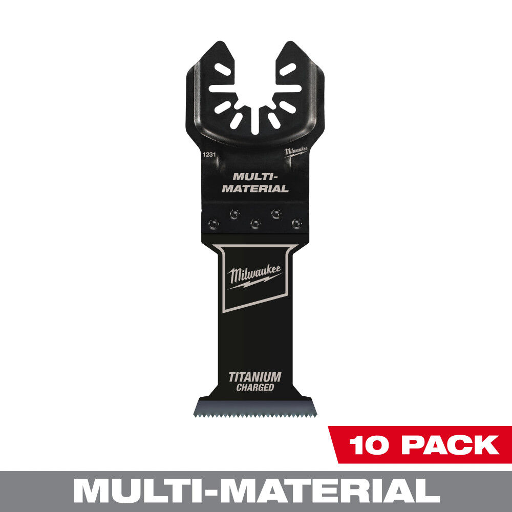 Milwaukee OPEN-LOK 1-3/8inch TITANIUM ENHANCED BI-METAL MULTI-MATERIAL BLADES 10PK