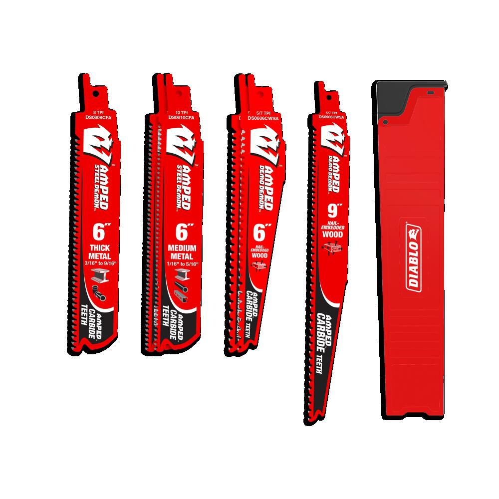 Diablo Tools AMPED Reciprocating Blade Set, 6 Pieces
