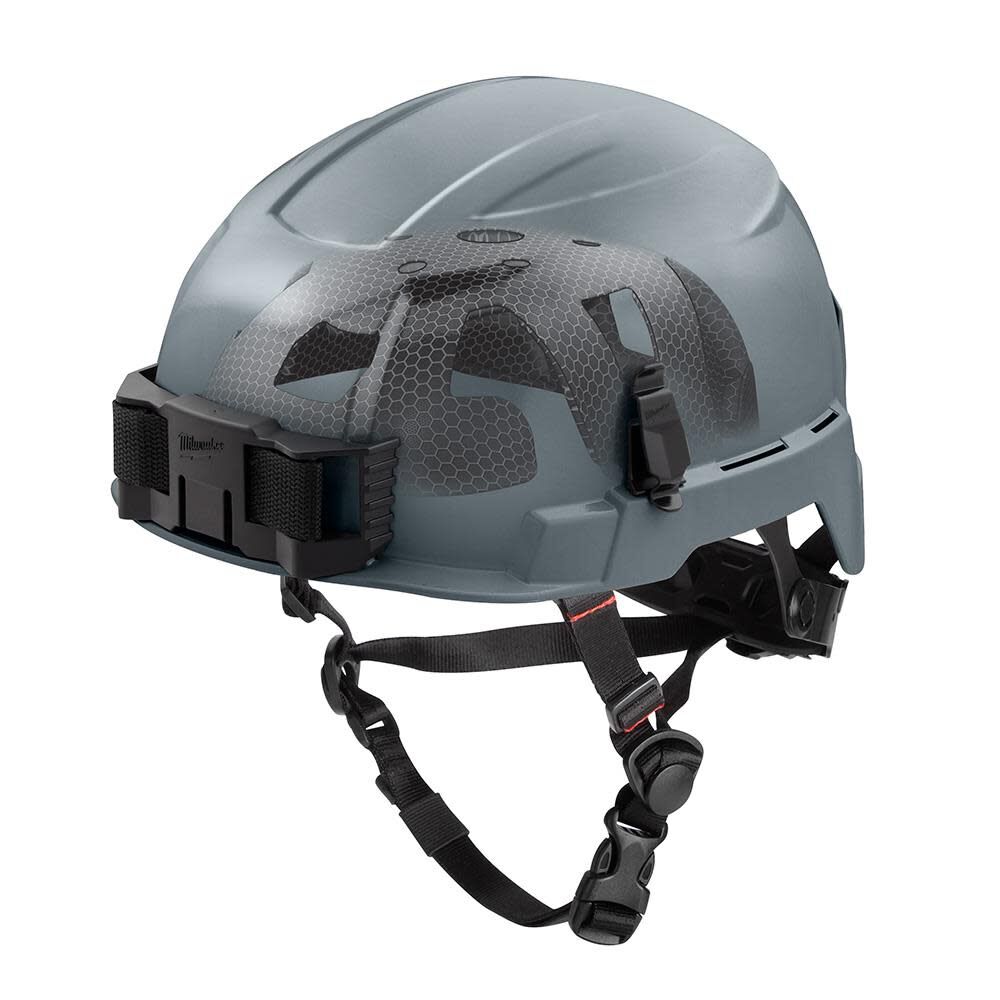 Milwaukee BOLT Gray Safety Helmet with IMPACT ARMOR Liner (USA)-Type 2, Class E