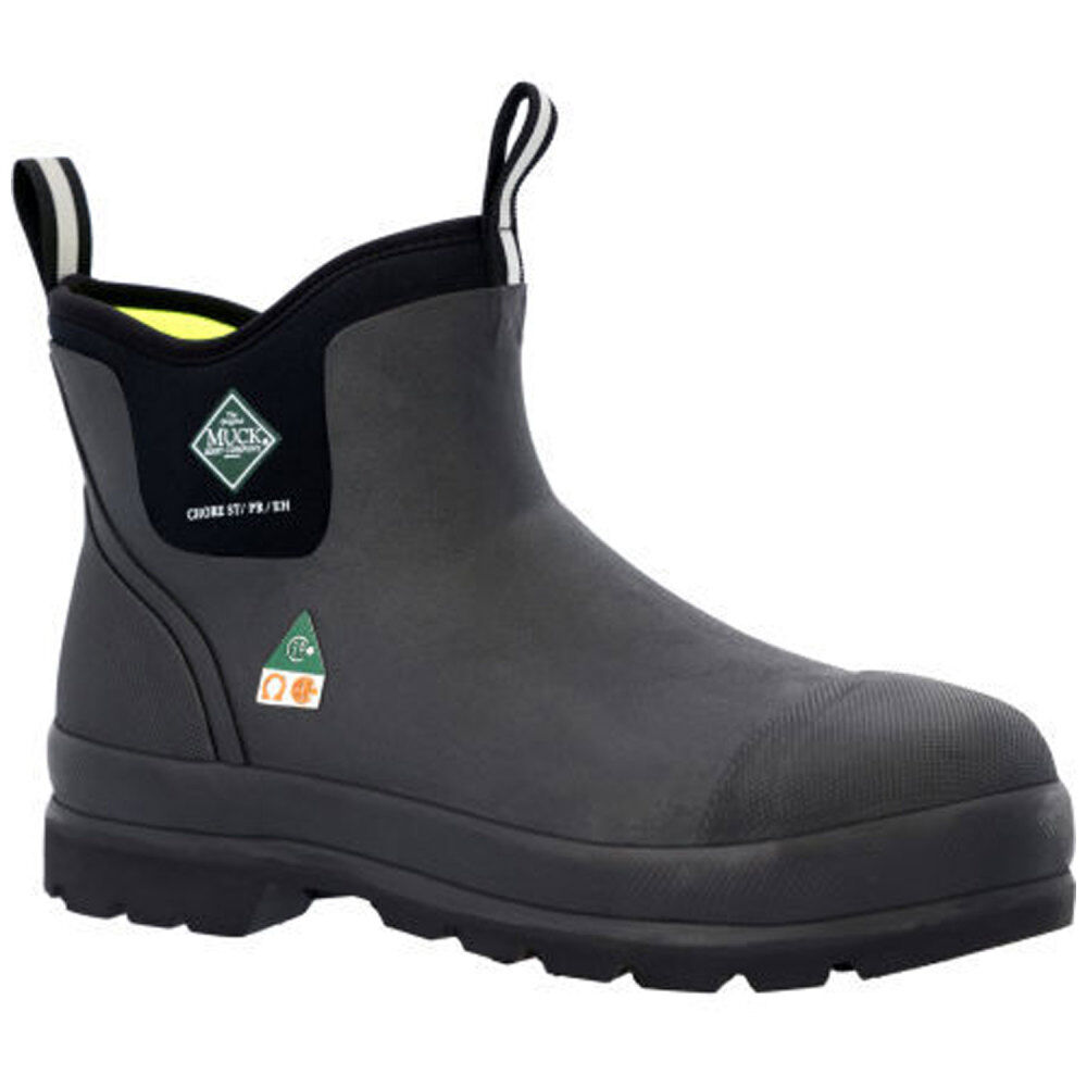 Muck Boots Mens Chore Classic Chelsea CSA Steel Toe Boots Black Size 13