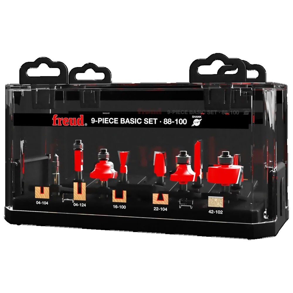 Freud 9 piece Basic Bit Set (1/4 In. Shank)