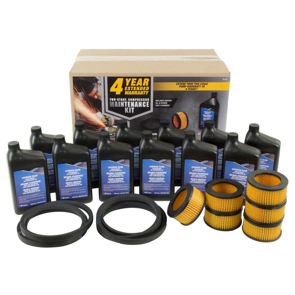 Industrial Air Maintenance Kit for 10 HP Two Stage Compressors